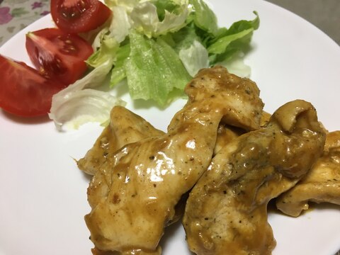 カレールーで鶏胸肉のなんちゃってタンドリーチキン